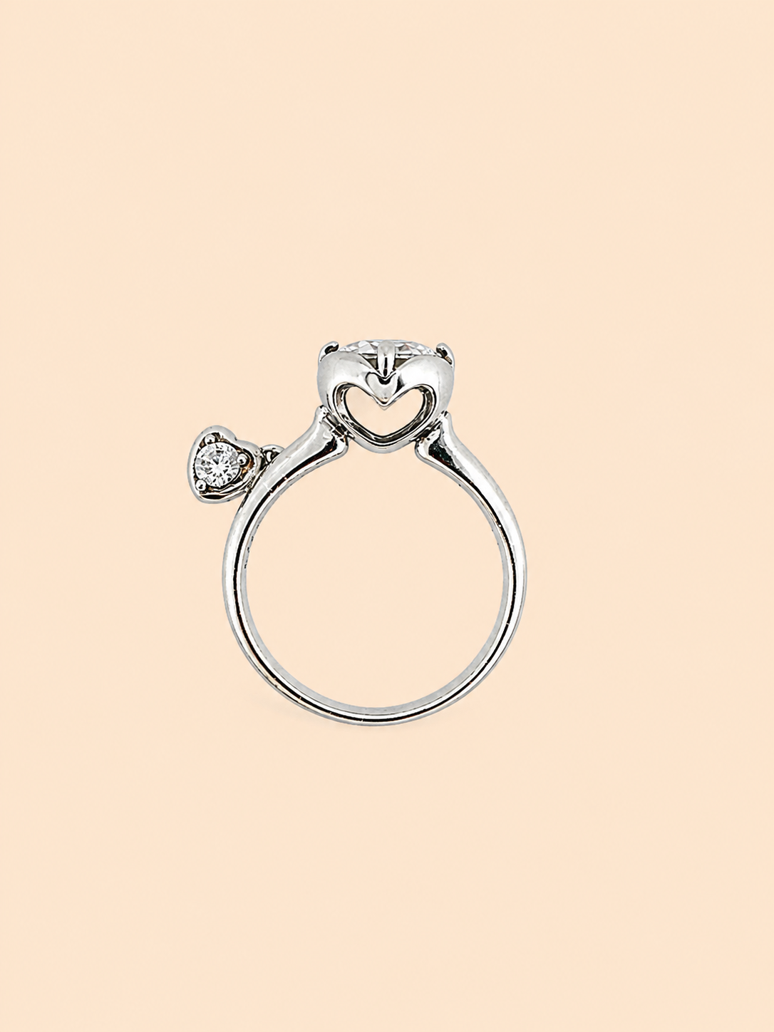 Heart Deco Dangling Ring