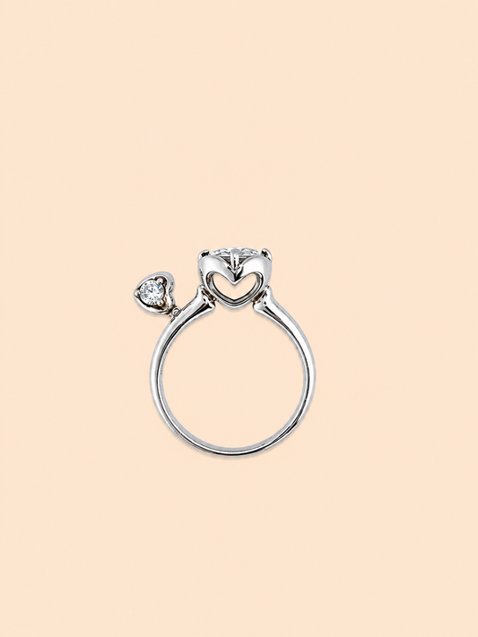 Heart Deco Dangling Ring