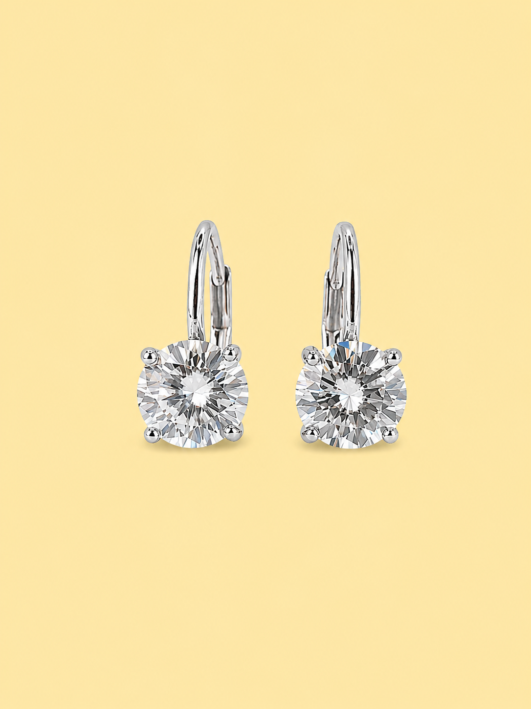 Round Dangle Hoop Earrings