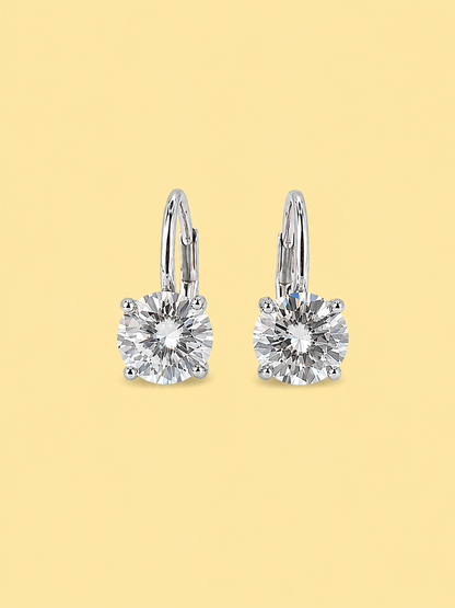 Round Dangle Hoop Earrings