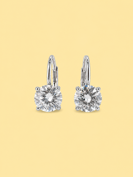 Round Dangle Hoop Earrings