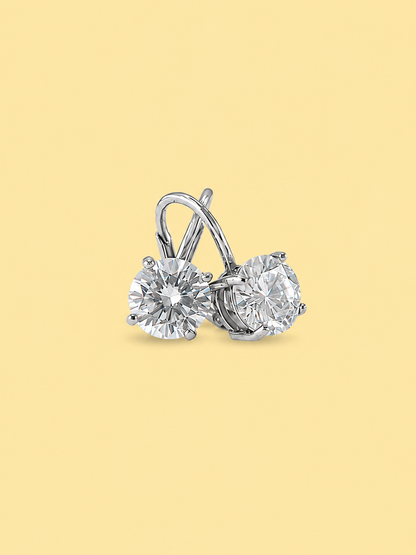 Round Dangle Hoop Earrings