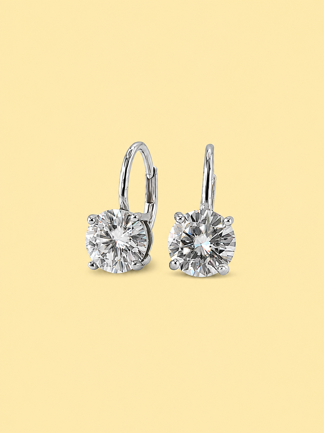 Round Dangle Hoop Earrings