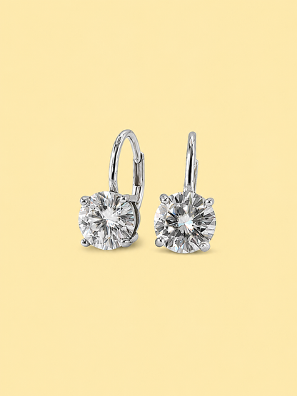 Round Dangle Hoop Earrings