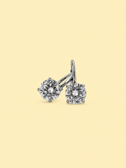 Round Dangle Hoop Earrings