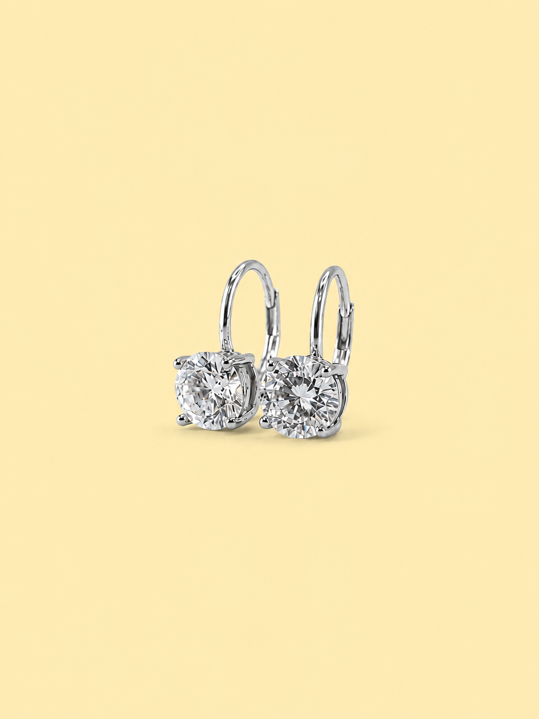 Round Dangle Hoop Earrings