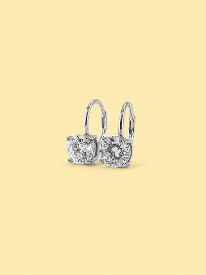 Round Dangle Hoop Earrings