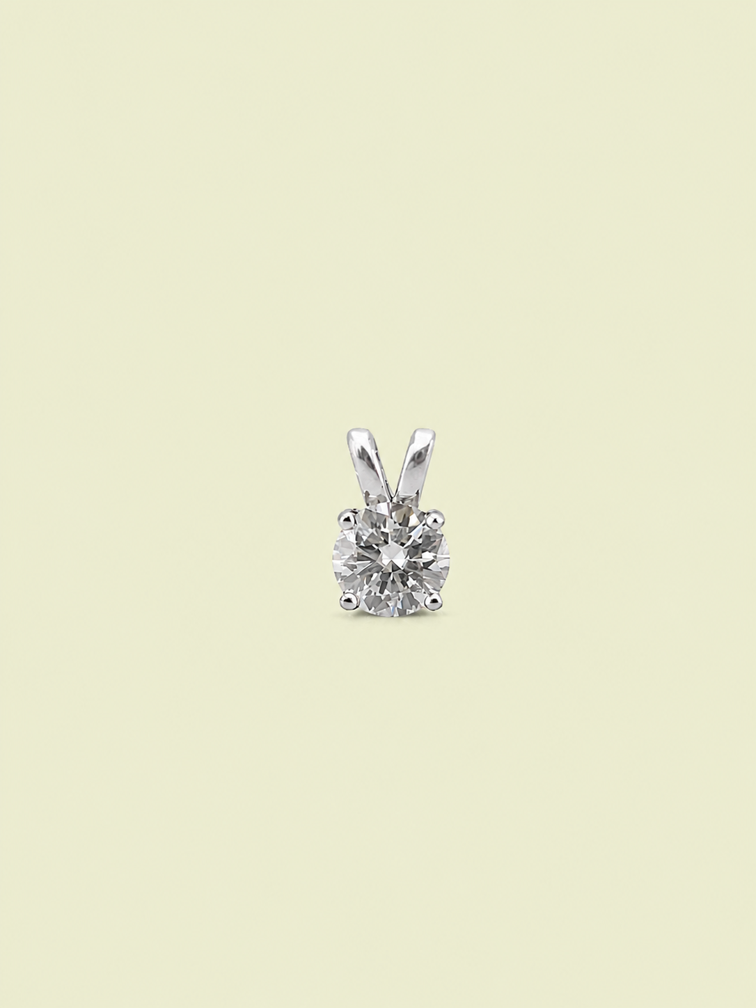 1ct Round Solitaire Pendant Necklace