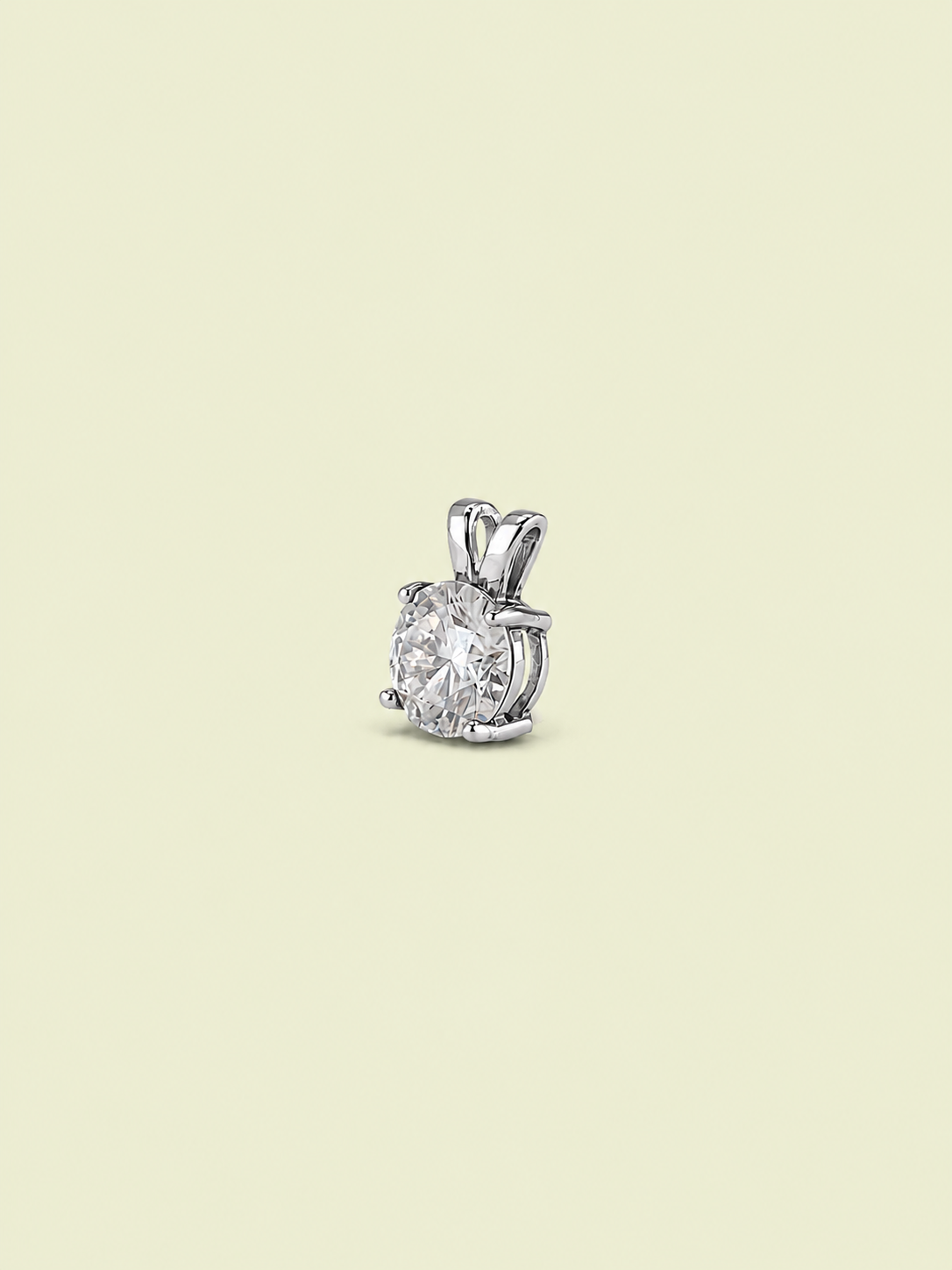 1ct Round Solitaire Pendant Necklace
