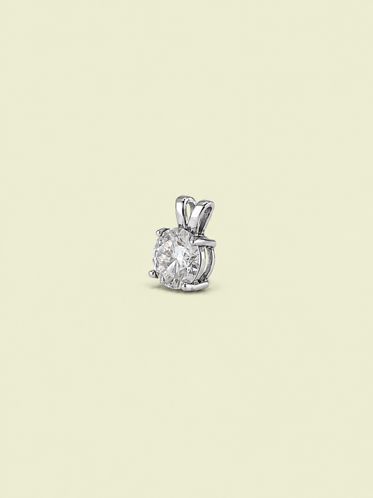 1ct Round Solitaire Pendant Necklace