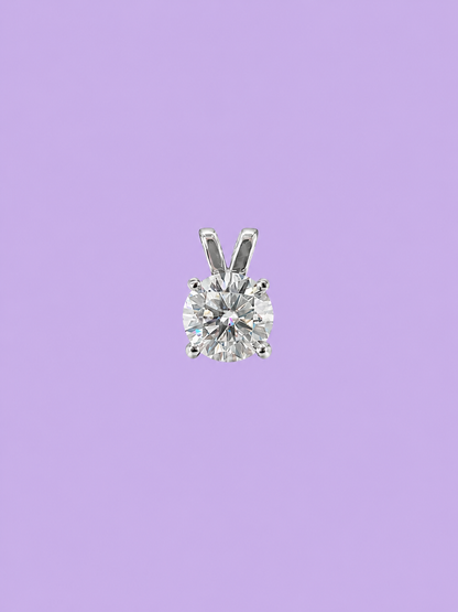 2ct Round Grande Solitaire Pendant