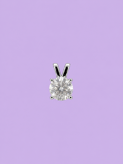 2ct Round Grande Solitaire Pendant