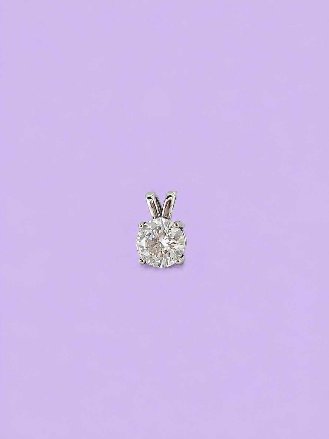 2ct Round Grande Solitaire Pendant