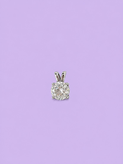 2ct Round Grande Solitaire Pendant