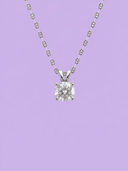 2ct Round Grande Solitaire Pendant