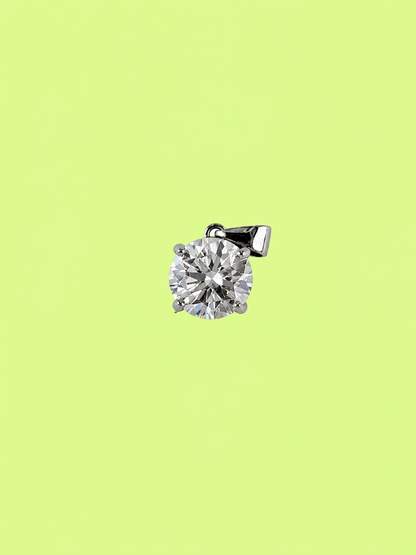 3ct Round Grande Solitaire Pendant