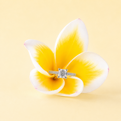 Asscher Halo Ring