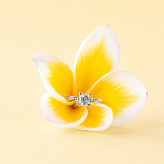 Asscher Halo Ring