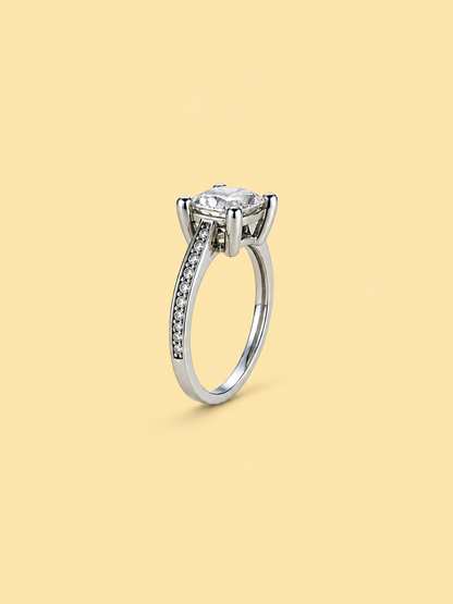 Asscher Halo Ring