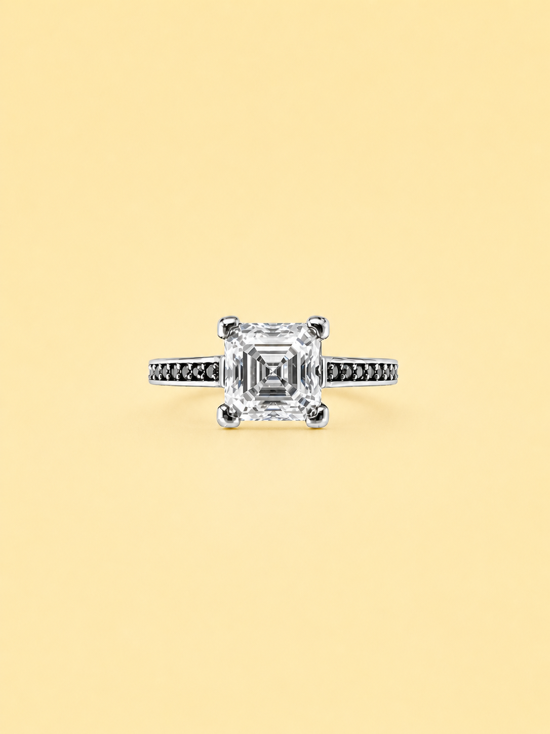 Asscher Halo Ring
