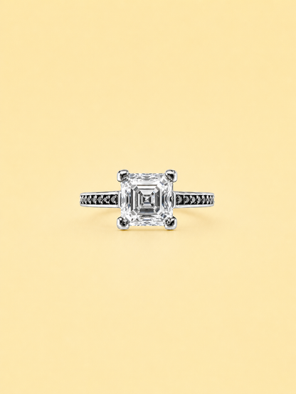 Asscher Halo Ring