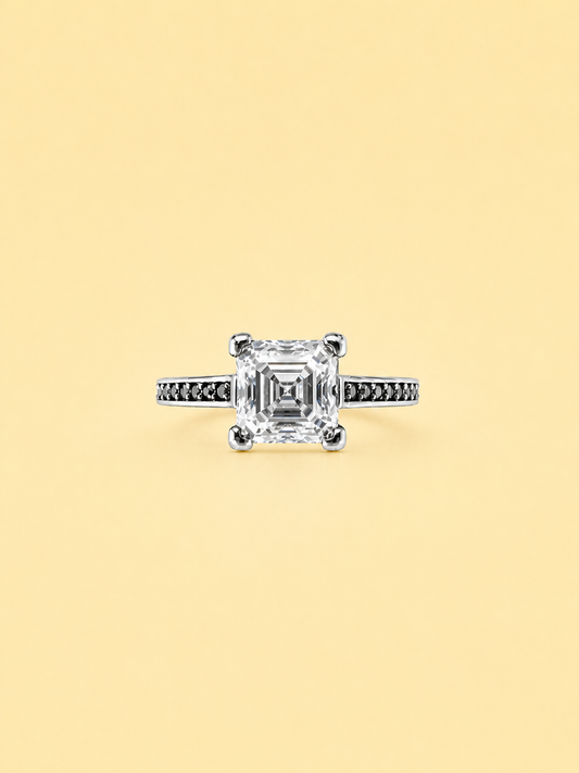 Asscher Halo Ring