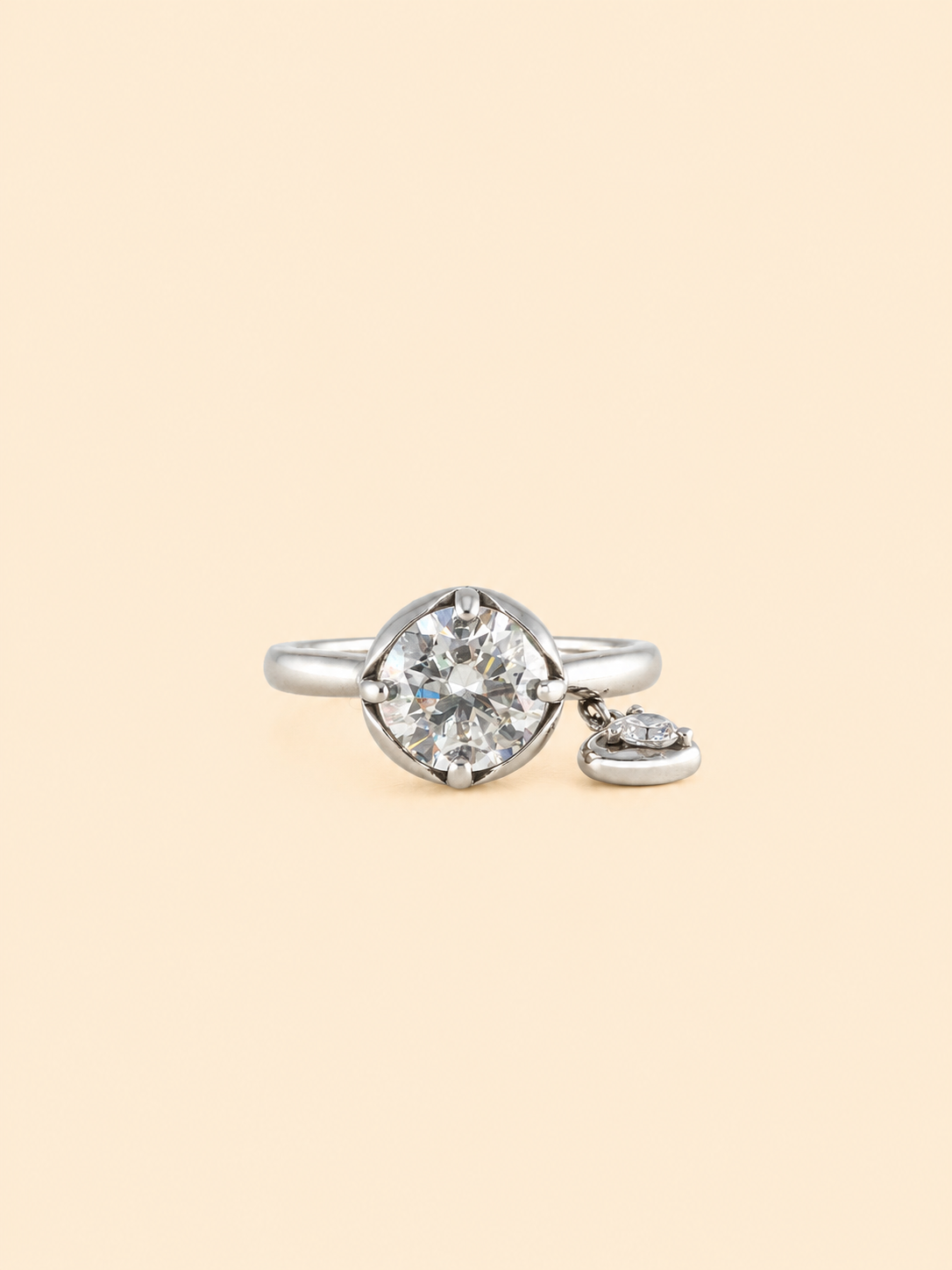Heart Deco Dangling Ring