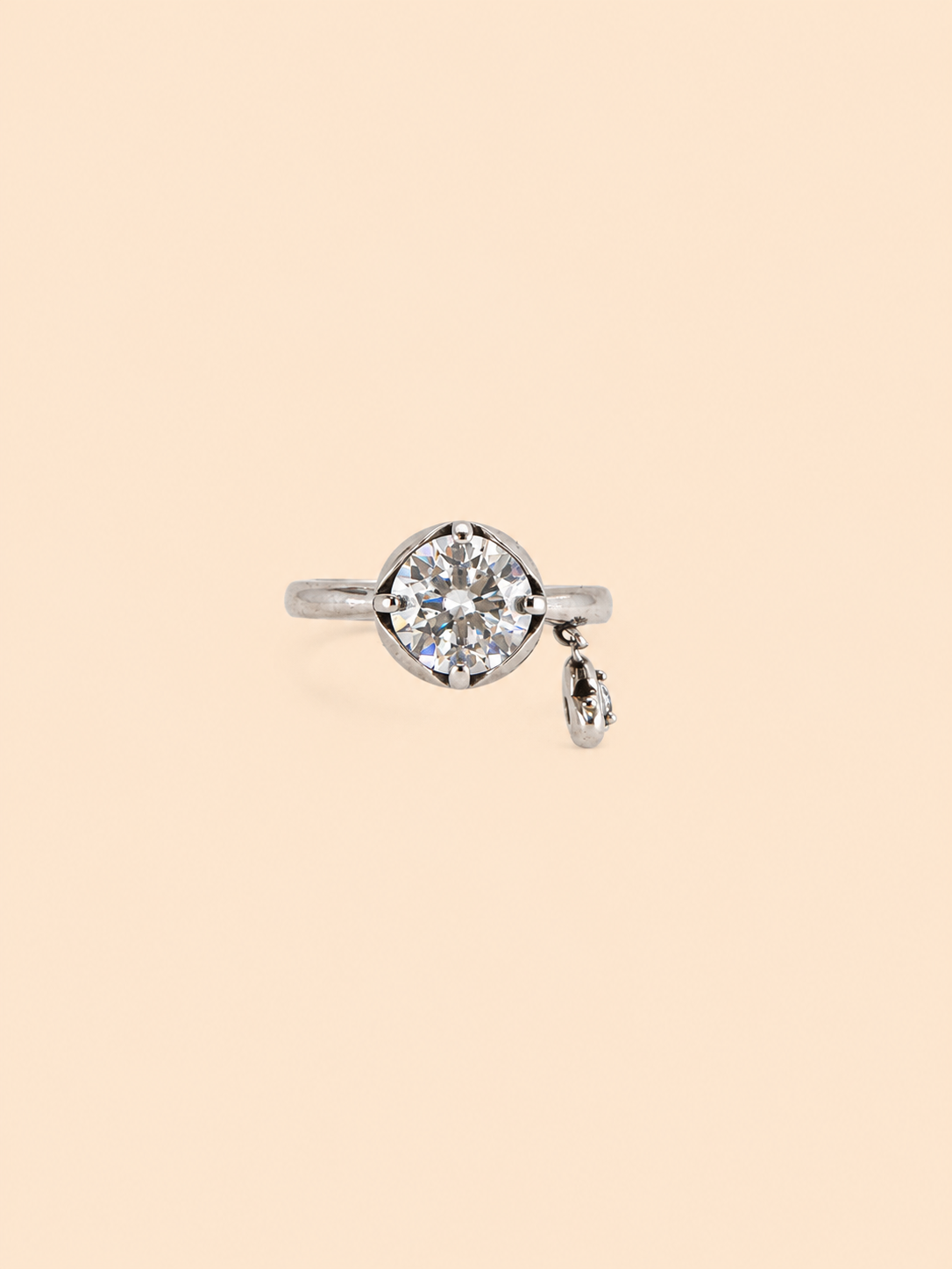 Heart Deco Dangling Ring
