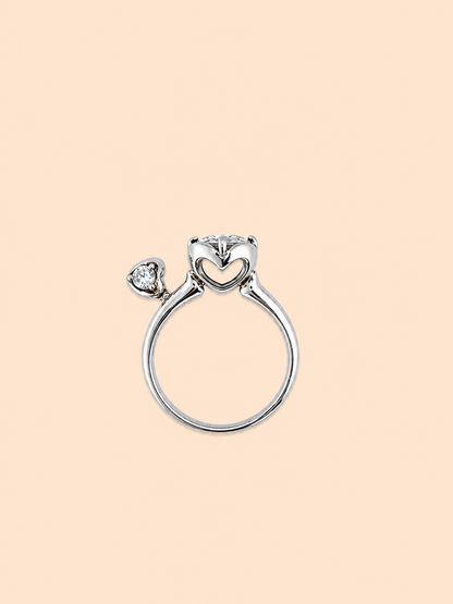 Heart Deco Dangling Ring